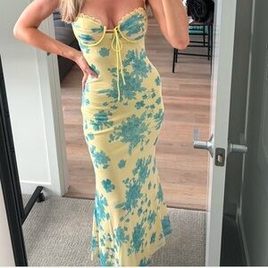 Billy J Electra Corset Maxi Dress
